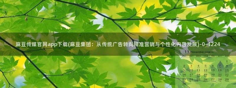 麻豆传媒影视官网地址：麻豆传媒官网app下载(麻豆集团：从传统广告转向精准营销与个性化内容发展)