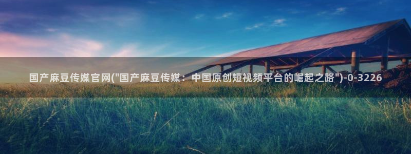 麻豆传媒官网最新